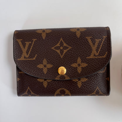 Louis Vuitton Rosalie Monogram Coin Purse with initial