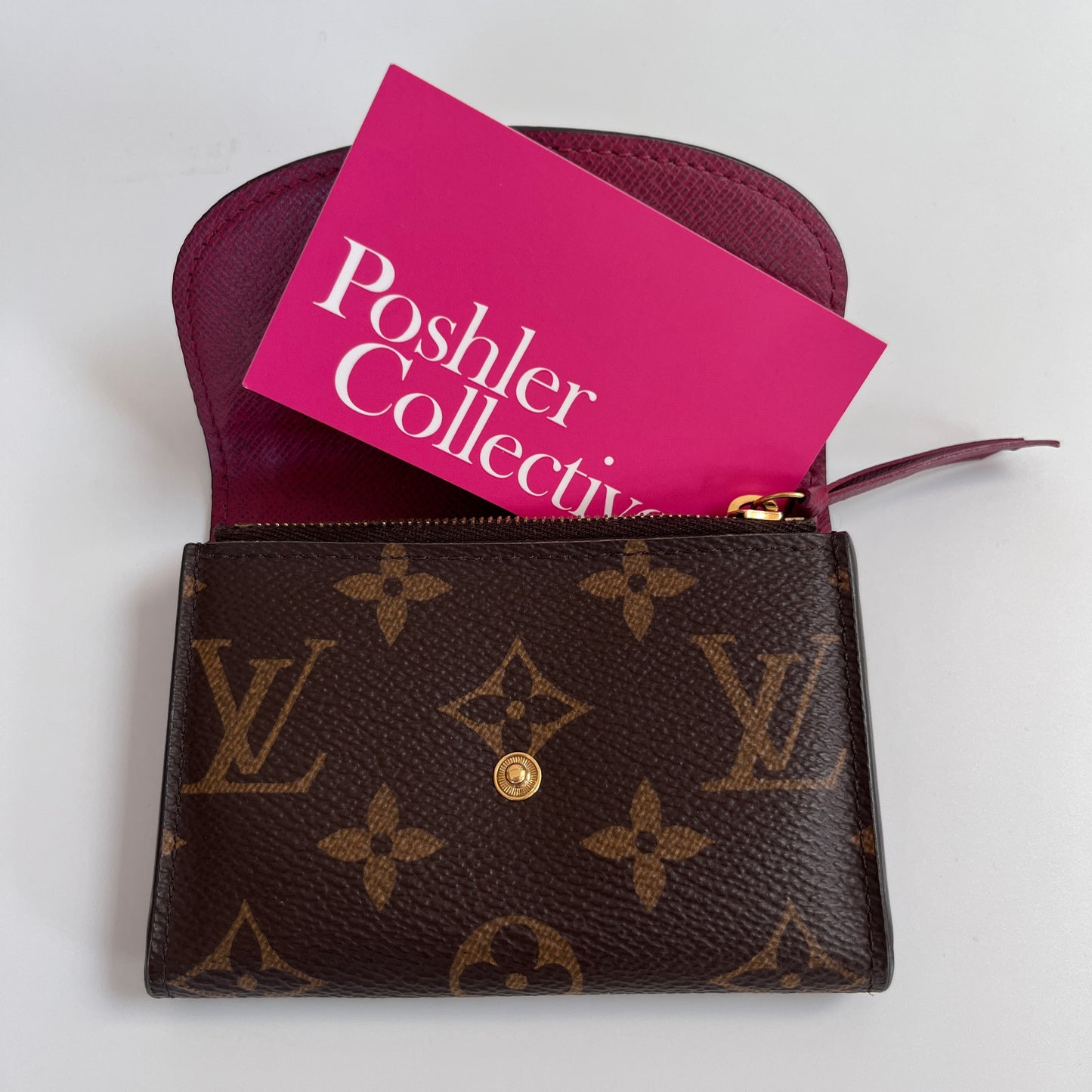 Louis Vuitton Rosalie Monogram Coin Purse with initial