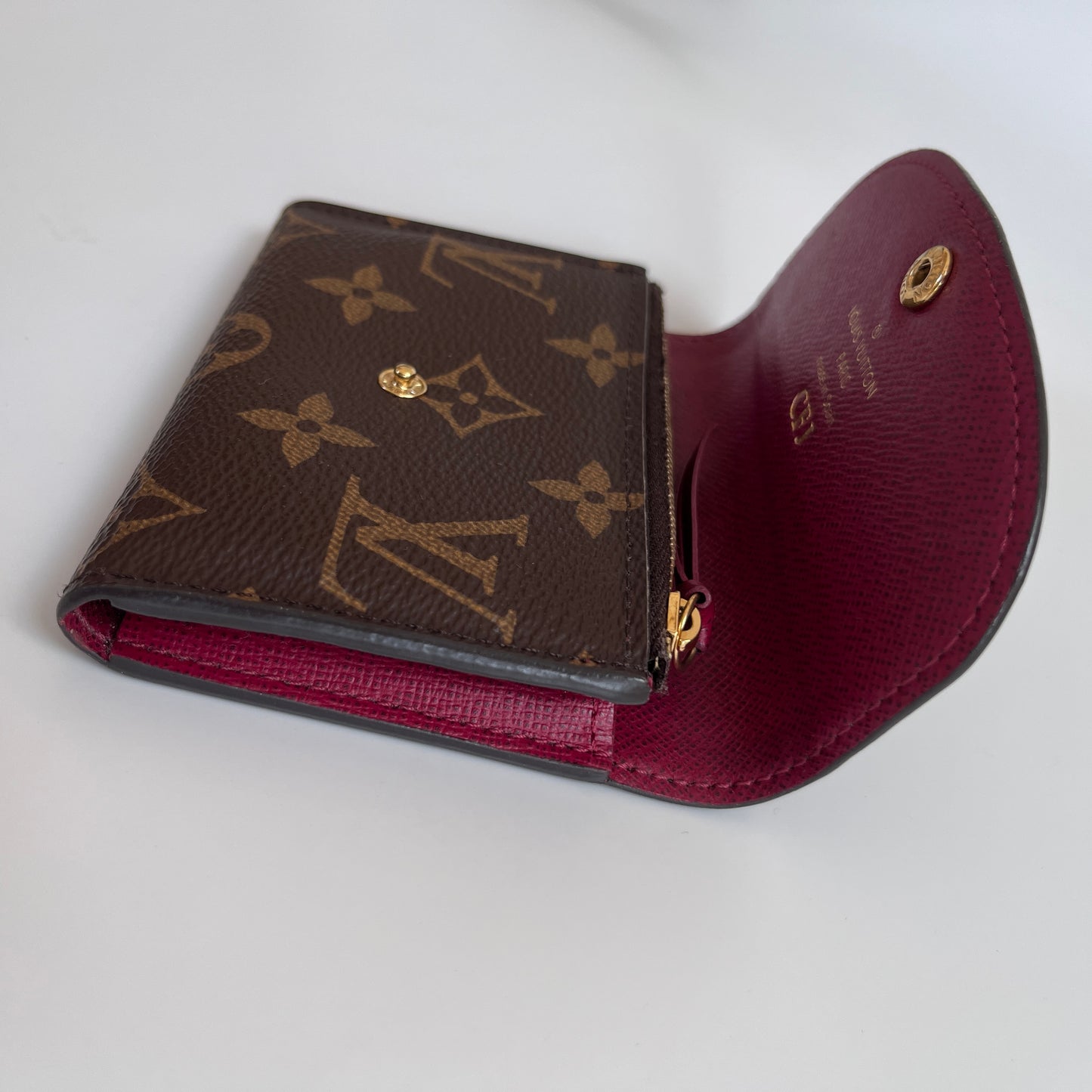 Louis Vuitton Rosalie Monogram Coin Purse with initial