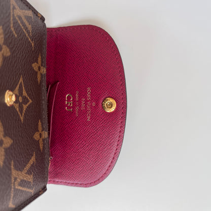 Louis Vuitton Rosalie Monogram Coin Purse with initial