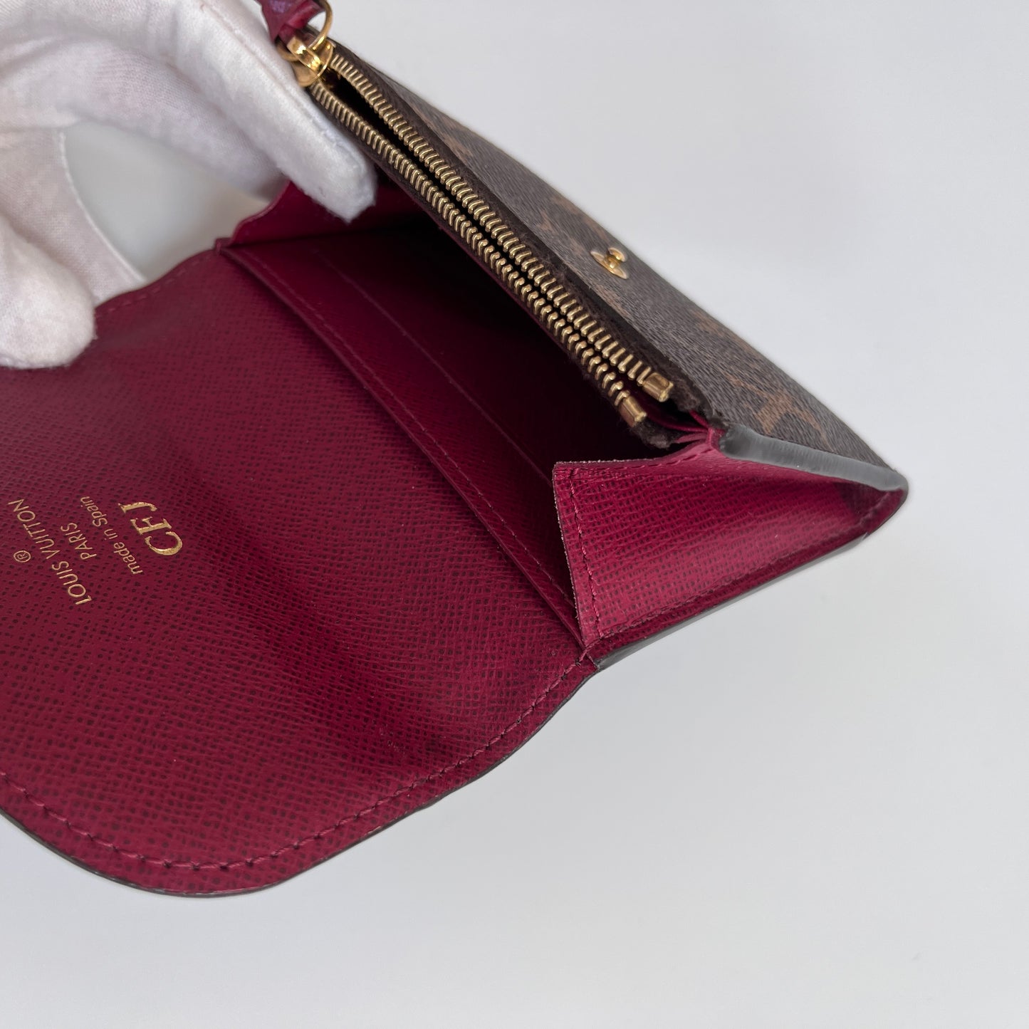 Louis Vuitton Rosalie Monogram Coin Purse with initial