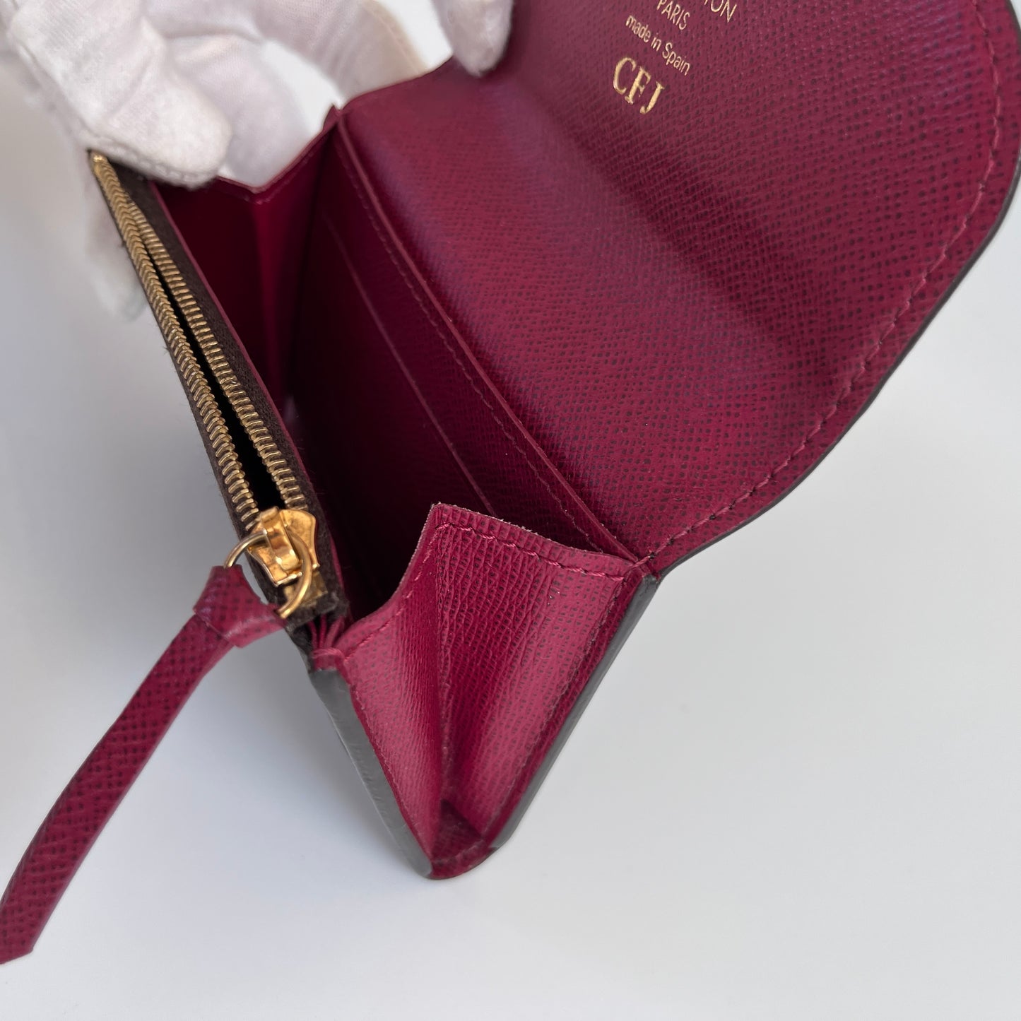 Louis Vuitton Rosalie Monogram Coin Purse with initial