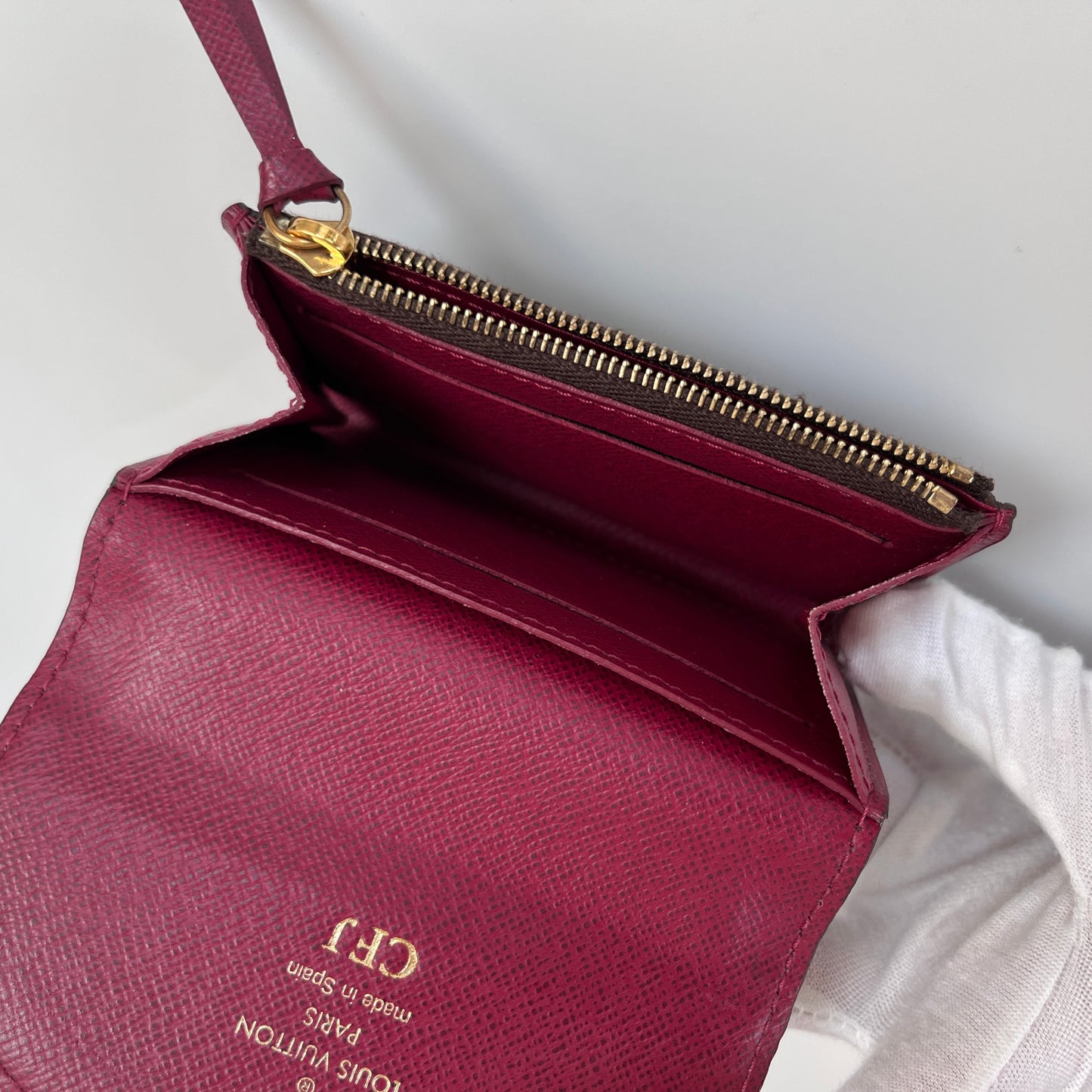 Louis Vuitton Rosalie Monogram Coin Purse with initial