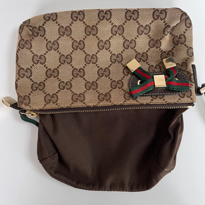 Gucci Vintage GG Canvas Wristlet Pouch