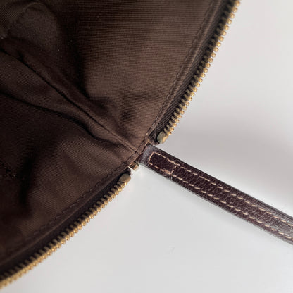 Gucci Vintage GG Canvas Wristlet Pouch