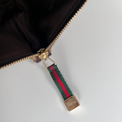 Gucci Vintage GG Canvas Wristlet Pouch