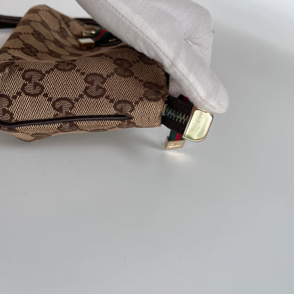 Gucci Vintage GG Canvas Wristlet Pouch