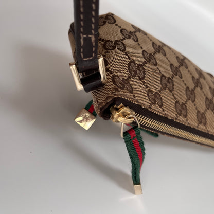 Gucci Vintage GG Canvas Wristlet Pouch