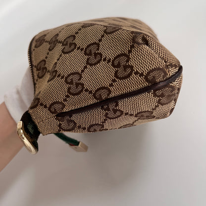 Gucci Vintage GG Canvas Wristlet Pouch