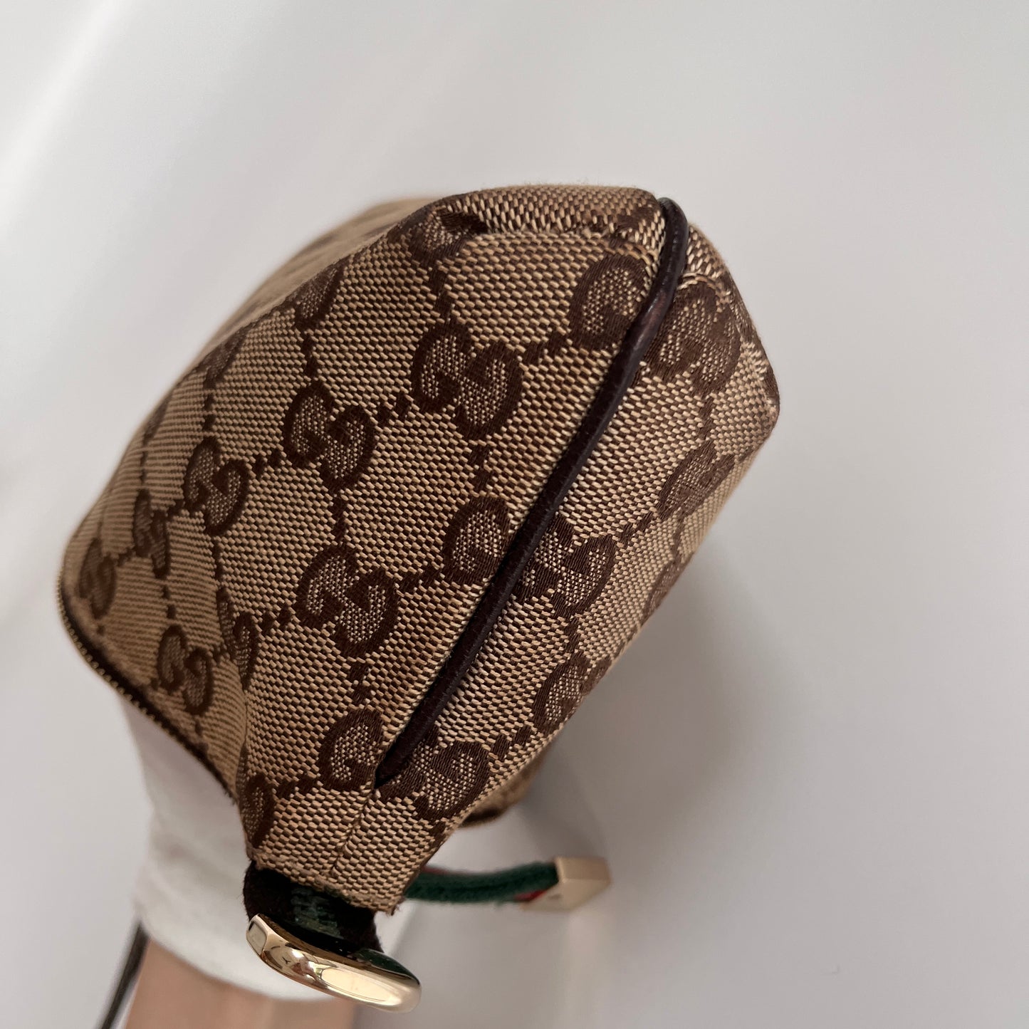Gucci Vintage GG Canvas Wristlet Pouch
