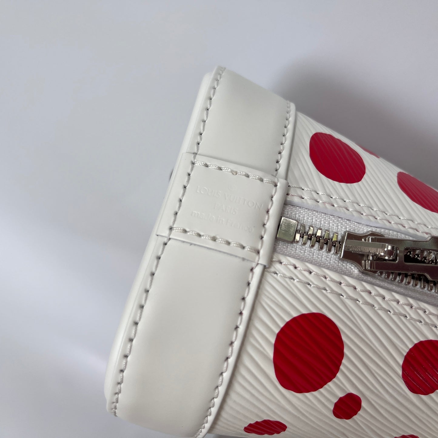 Louis Vuitton x Yayoi Kusama White Alma BB Epi