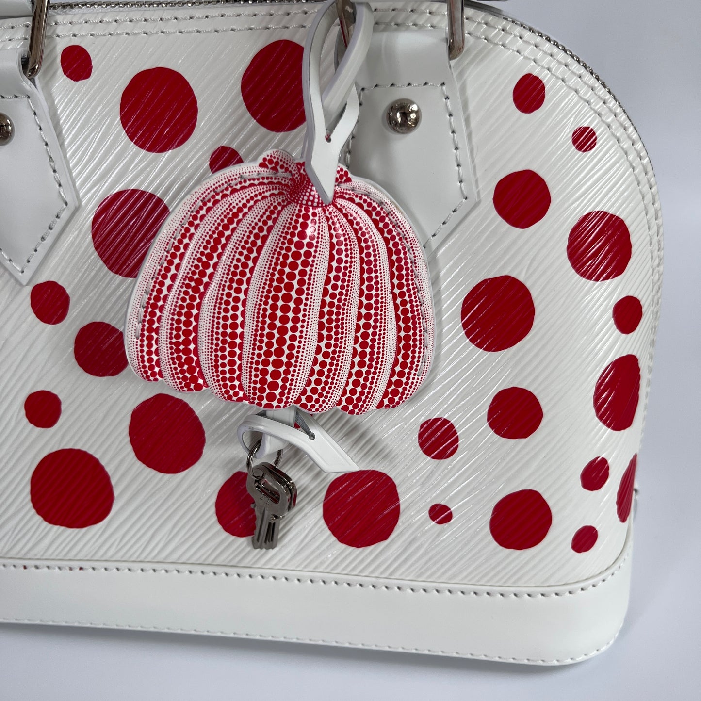 Louis Vuitton x Yayoi Kusama White Alma BB Epi