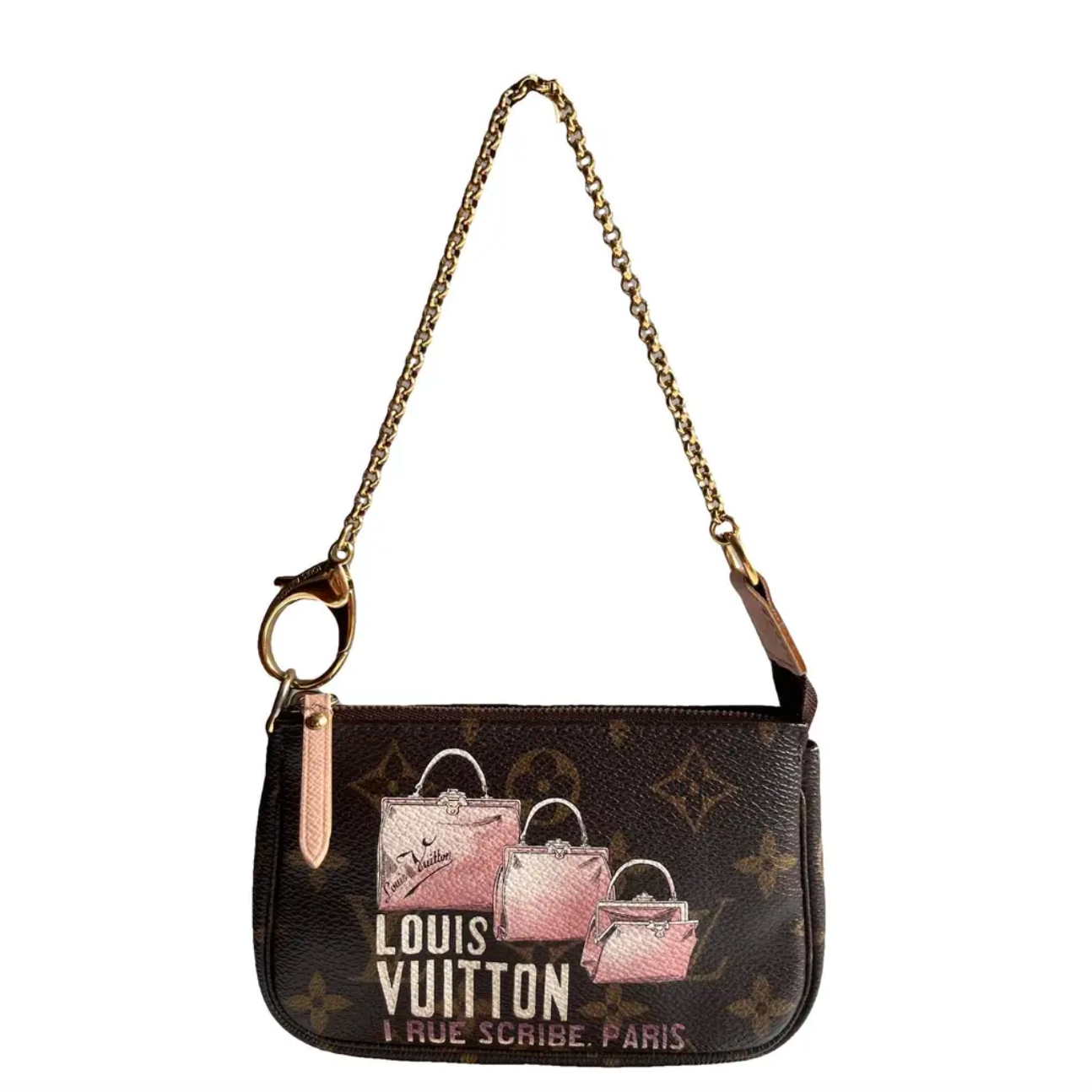 LOUIS VUITTON BAG MONOGRAM M60245 MINI POCHETTE ACCESSOIRES I RUE SCRIBE PARIS