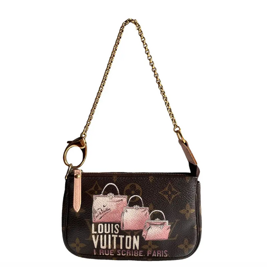 LOUIS VUITTON BAG MONOGRAM M60245 MINI POCHETTE ACCESSOIRES I RUE SCRIBE PARIS