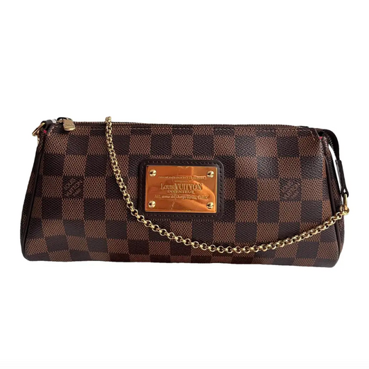 LV Damier Ebene Eva PM Clutch Pochette