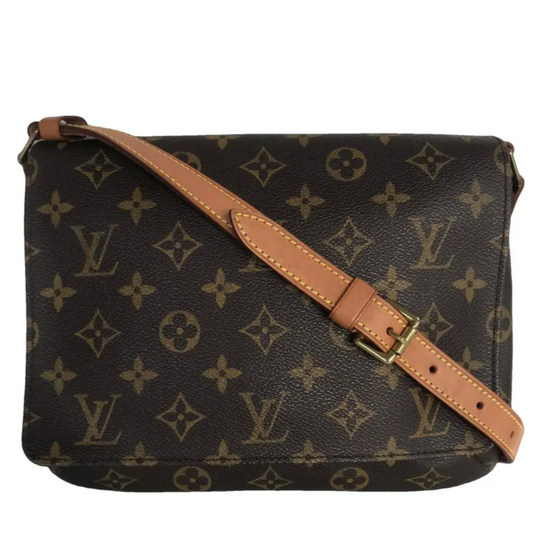LV M51388 Vintage monogram canvas Musette Tango shoulder bag 