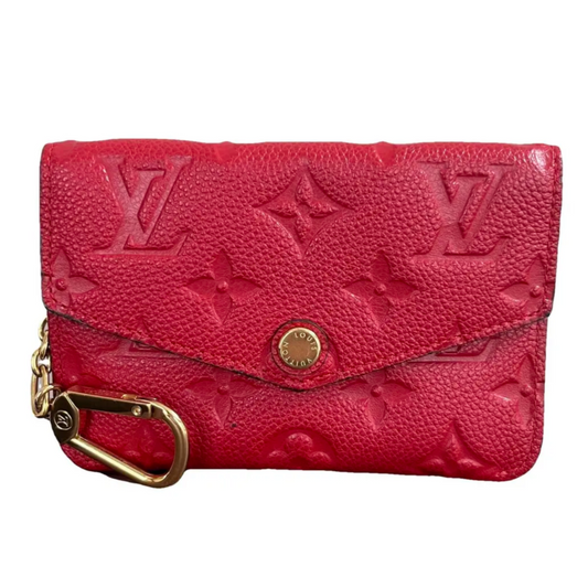 LV Red Cles Coin Purse