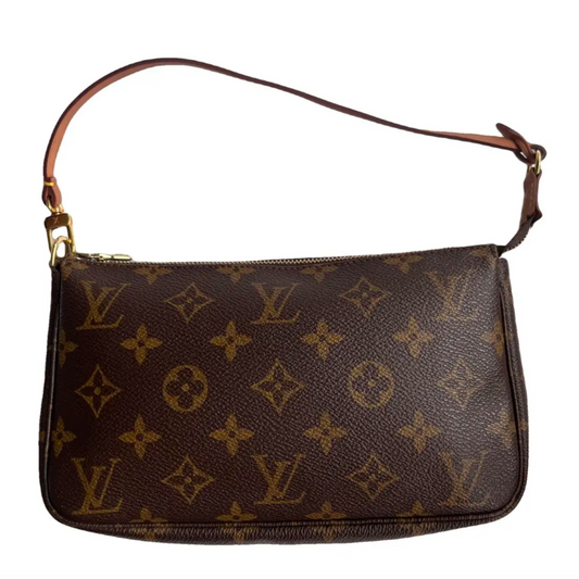 LV vintage monogram pochette coated canvas singapore