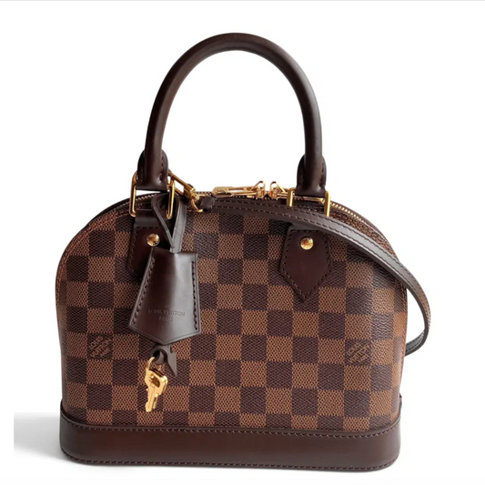 Buy Louis Vuitton Alma BB Damier Ebène Crossbody Bag NO LOCK RFID at Poshler Collective Singapore