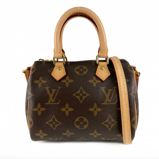 Louis Vuitton LV Nano Speedy Monogram Canvas 2way Bag