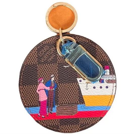 Louis Vuitton M61933 Damier Ebène CHARM KEYCHAIN HOLDER