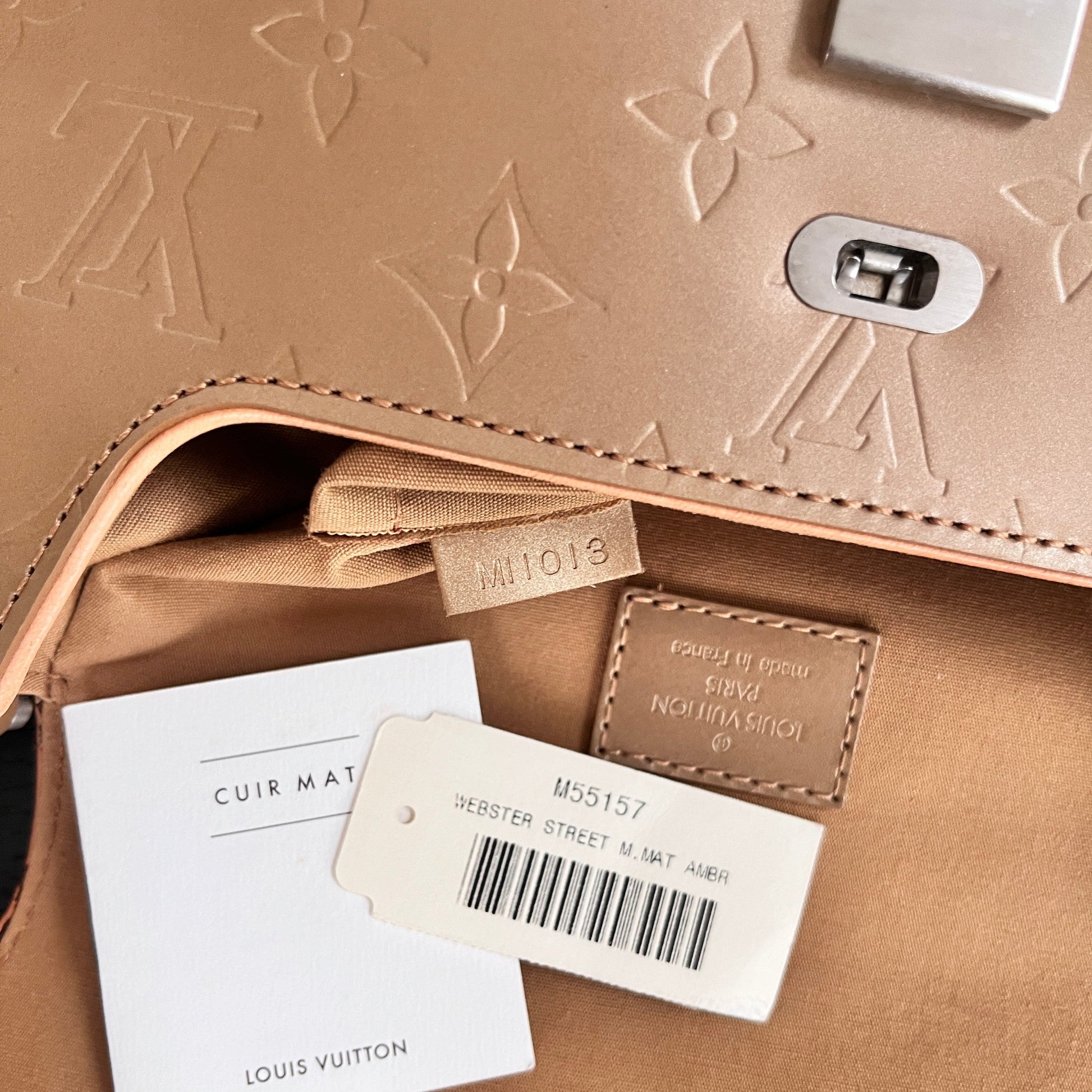 Louis Vuitton Mat Monogram Webster Street Ambre Shoulder Bag