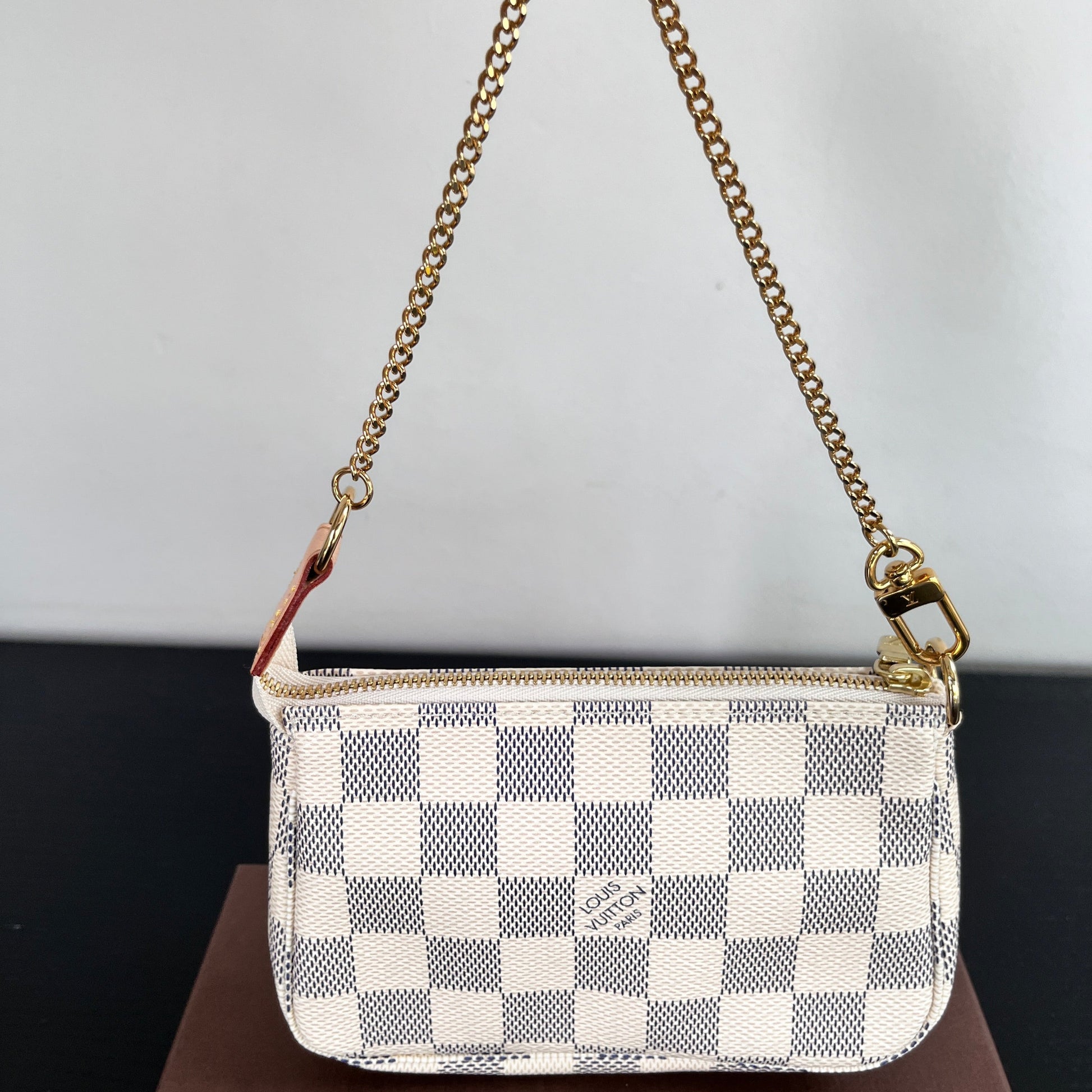 Louis Vuitton Mini Pochette Accessoires Damier Azur