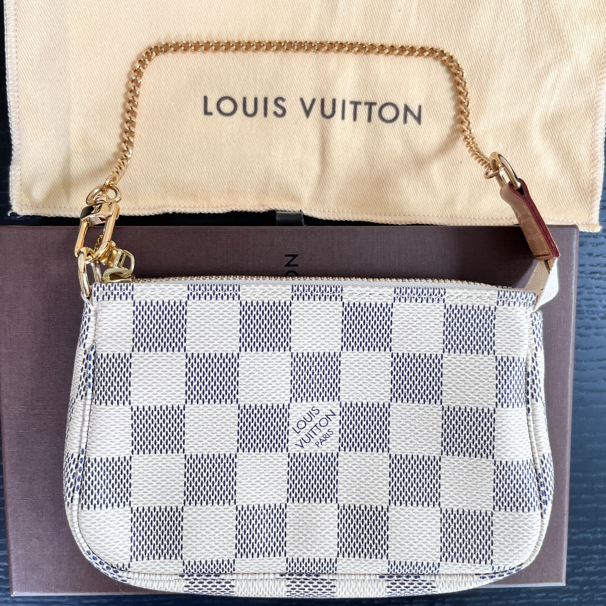 Louis Vuitton Mini Pochette Accessoires Damier Azur