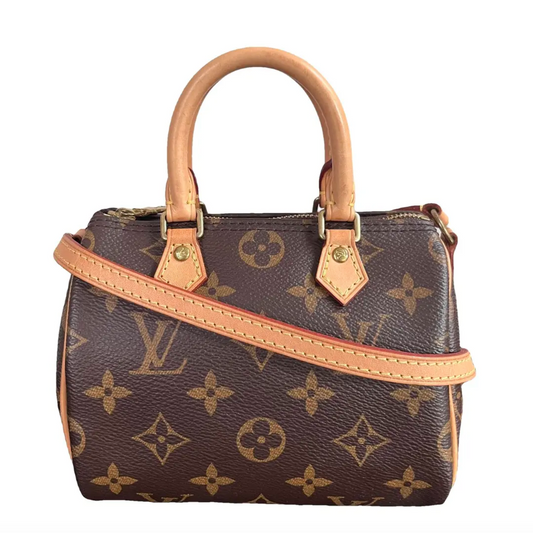Buy pre-owned Louis Vuitton Monogram Nano Speedy Bag (older version with non-removable strap) in Singapore