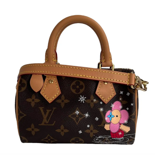 Louis Vuitton Nano Speedy Monogram Christmas 2023 Vivienne