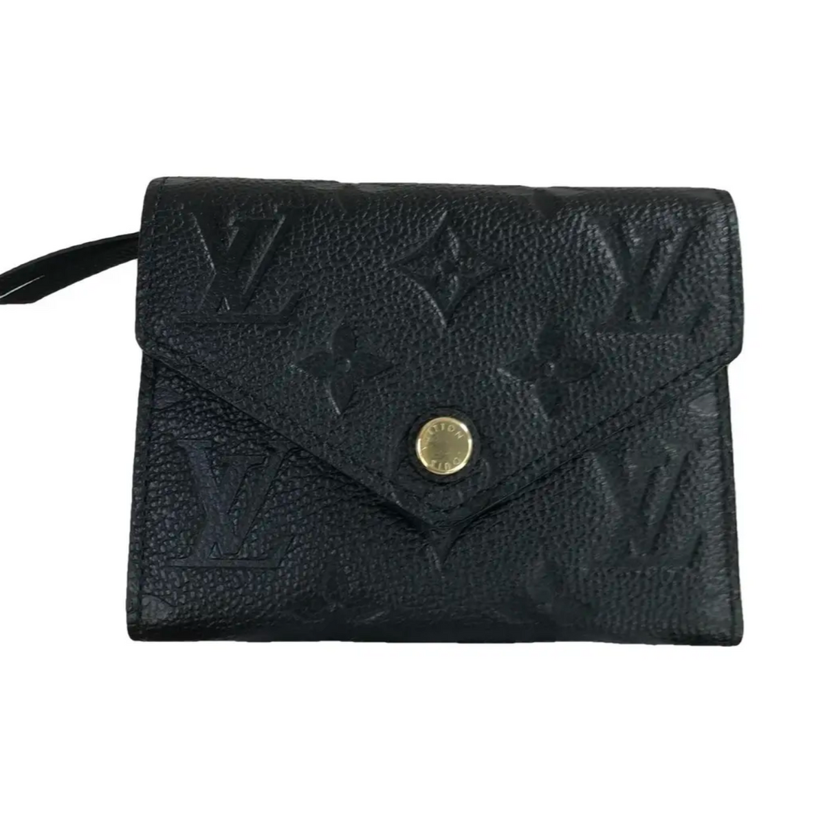Buy Pre-owned Louis Vuitton Victorine Black Empreinte Leather Wallet in Singapore