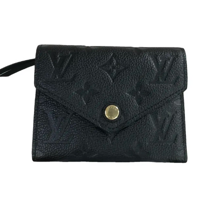 Buy Pre-owned Louis Vuitton Victorine Black Empreinte Leather Wallet in Singapore