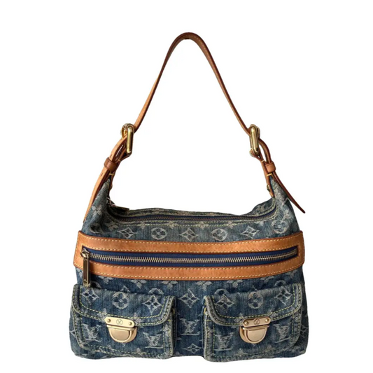 Louis Vuitton Vintage Baggy Denim PM Shoulder Bag