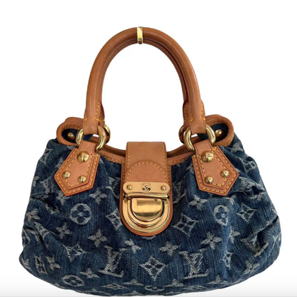 Louis Vuitton vintage pleaty denim handbag