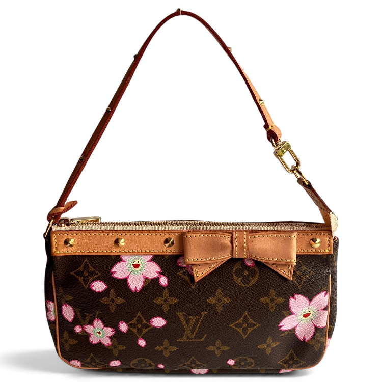 Buy Vintage Louis Vuitton x Takashi Murakami Cherry Blossom Pochette in Singapore 