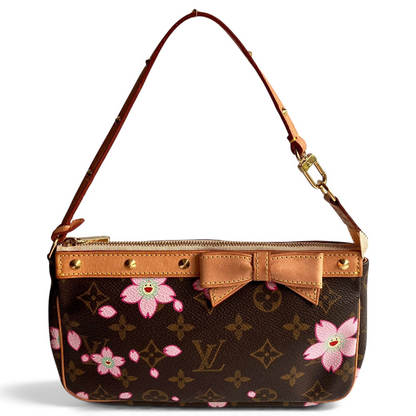 Buy Vintage Louis Vuitton x Takashi Murakami Cherry Blossom Pochette in Singapore 