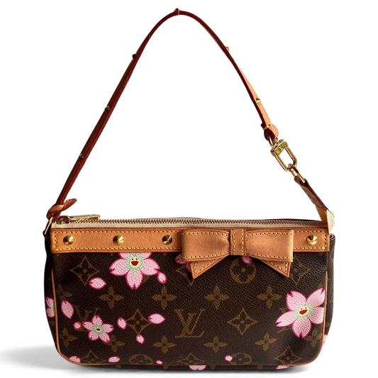 Buy Vintage Louis Vuitton x Takashi Murakami Cherry Blossom Pochette in Singapore 