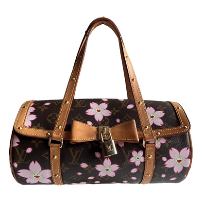 Pre-owned Louis Vuitton x Takashi Murakami Papillon Cherry Blossoms Top Handle Bag