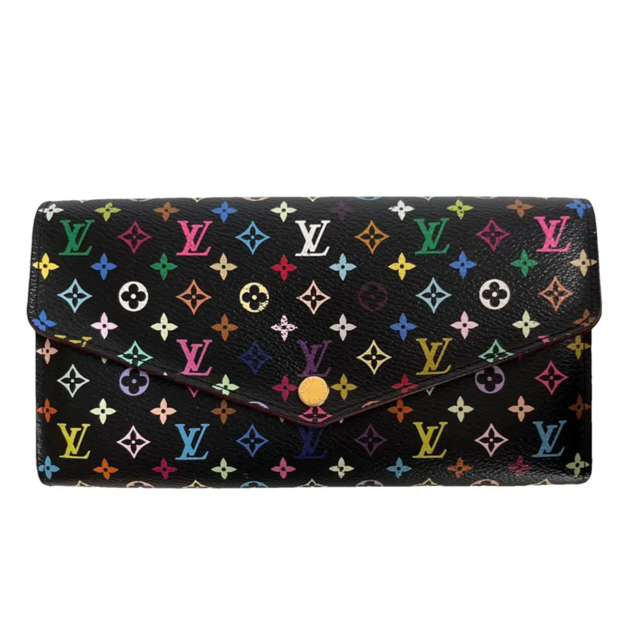 Louis Vuitton x Takashi Murakami Sarah Black Multicolor Wallet