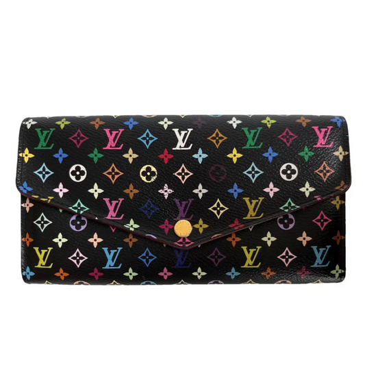 Louis Vuitton x Takashi Murakami Sarah Black Multicolor Wallet