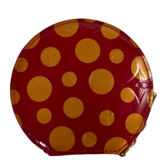 Louis Vuitton x Yayoi Kusama Porto Monnaie Chapeau Vernis Wallet Coin Purse