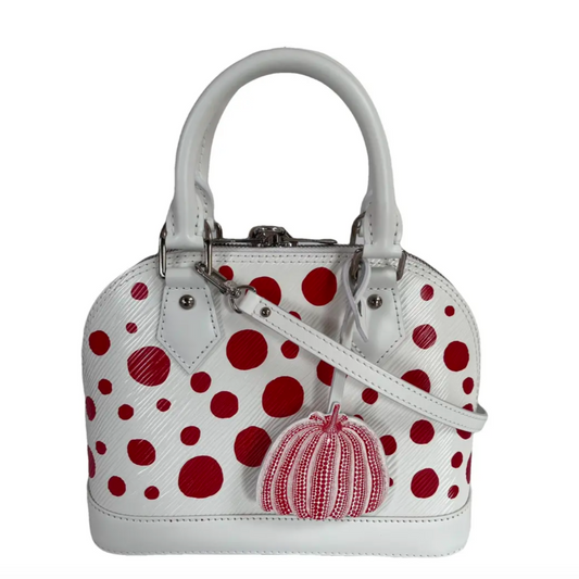 Louis Vuitton x Yayoi Kusama White Alma BB Epi
