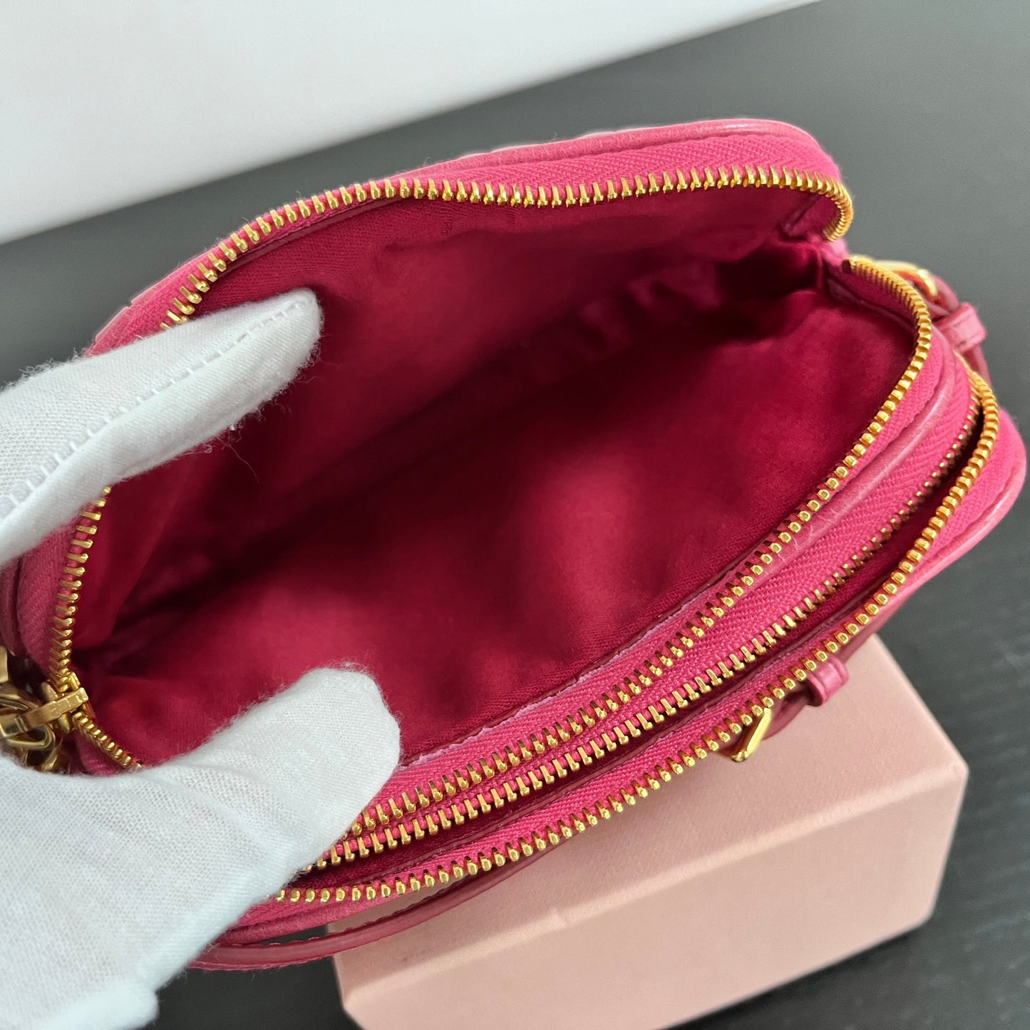 Miu Miu Matélassé Wristlet 