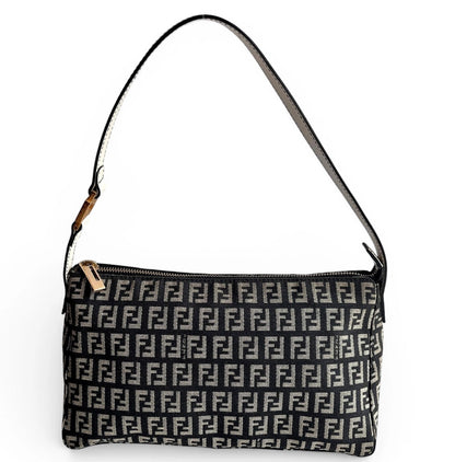Buy Pre-owned Fendi Zucchino Shoulder Bag at Poshler Collective shop in Singapore
