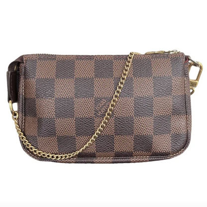 Buy pre-owned Louis Vuitton Mini Pochette Damier Ebene at Poshler Collective Singapore