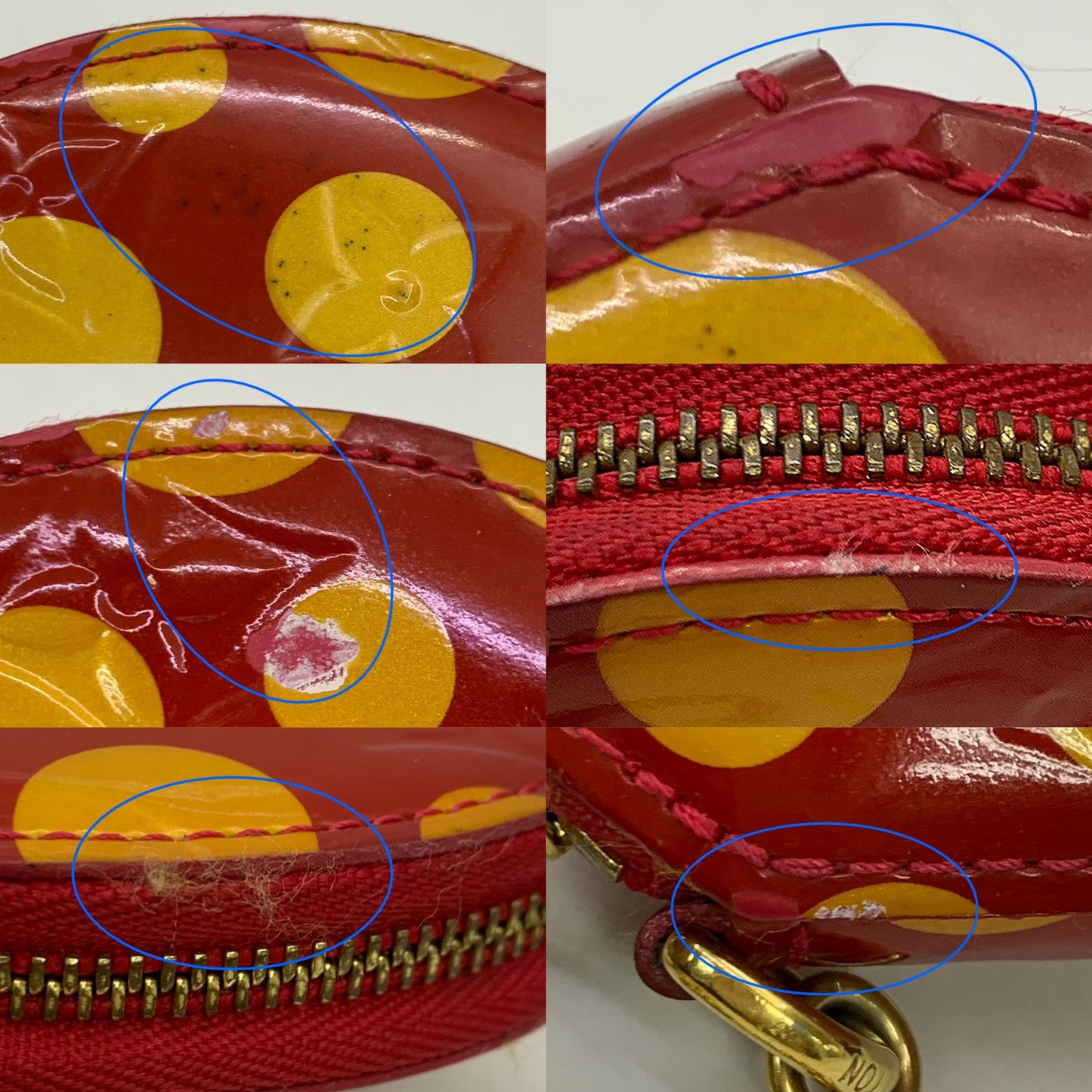 Louis Vuitton x Yayoi Kusama Porto Monnaie Chapeau Vernis Wallet Coin Purse