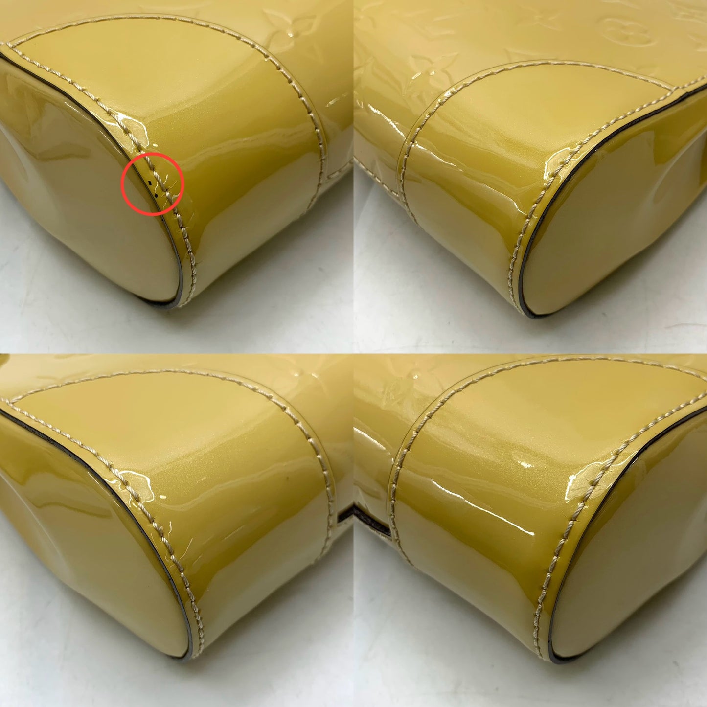 Louis Vuitton Santa Monica Yellow Vernis Clutch/ Crossbody Bag