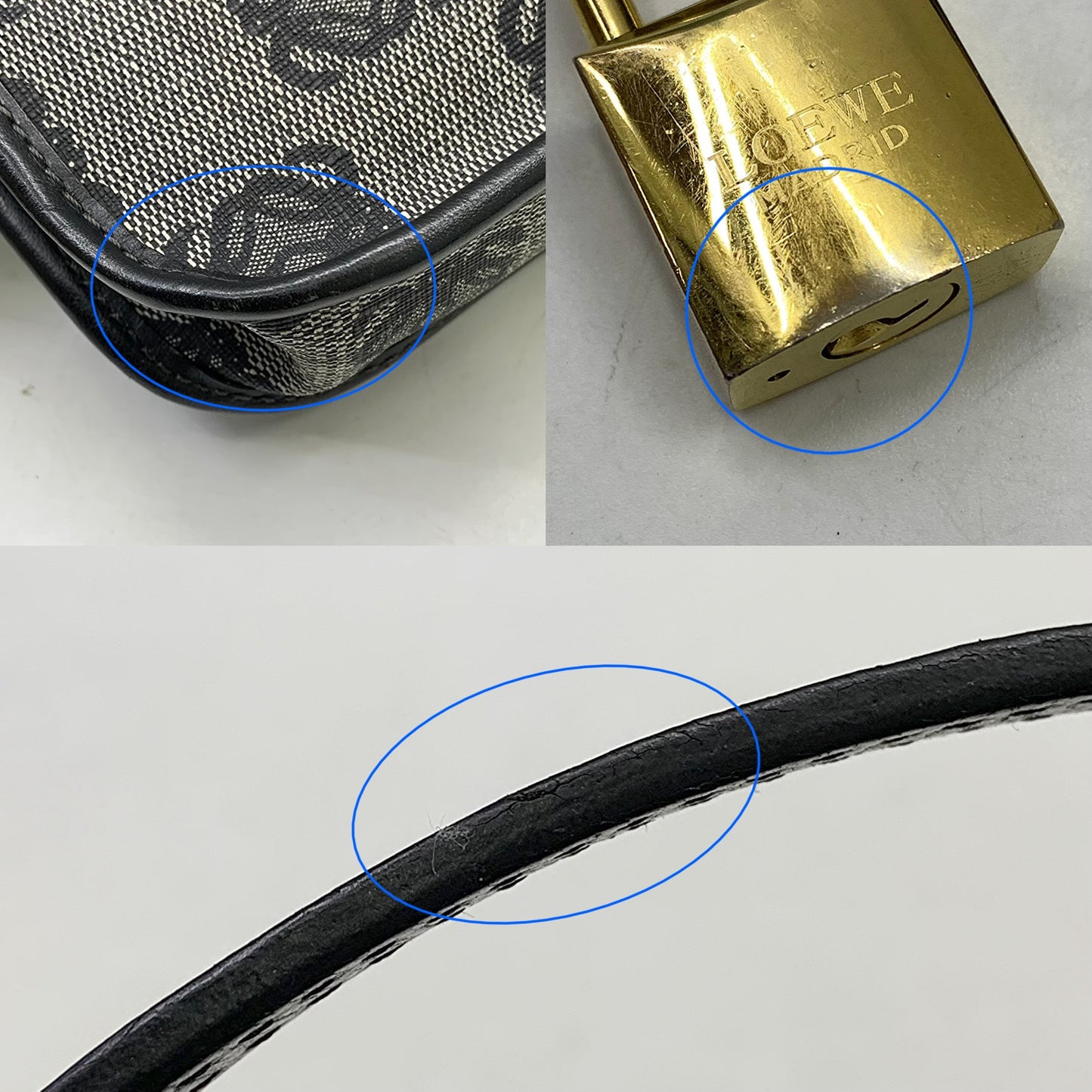 Loewe Black Vintage Anagram Pochette