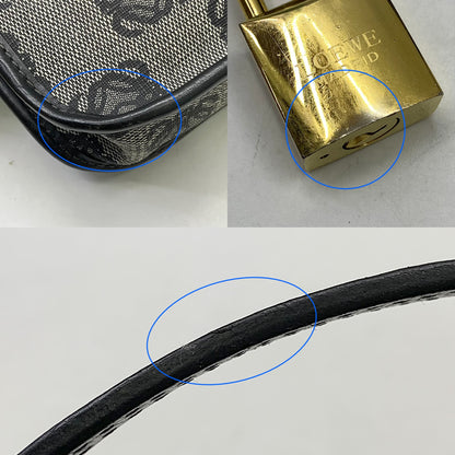 Loewe Black Vintage Anagram Pochette