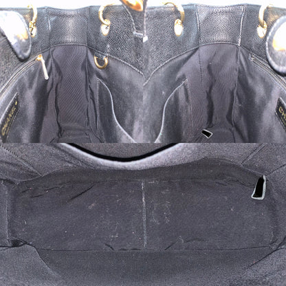 Chanel Vintage Black Caviar PST Tote Bag